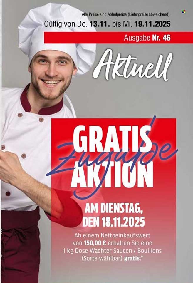 Gratis Zugabe-Aktion am 18.11.2025
