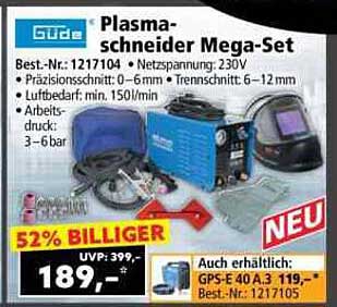 Güde Plasmaschneider Mega-Set