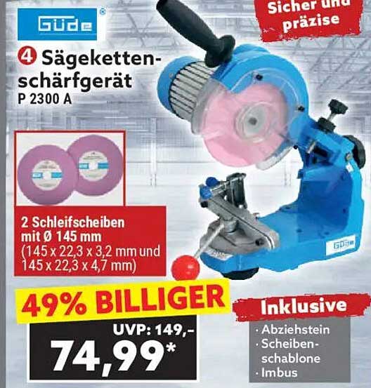 Güde Sägenketten-Schärfgerät P 2300 A