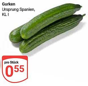 Gurken, Ursprung Spanien, KL I