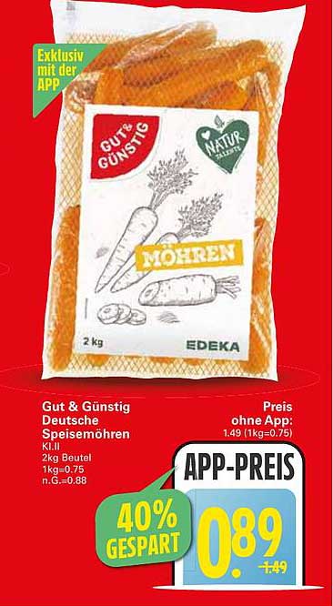 Gut & Günstig Deutsche Speisemöhren 2 kg