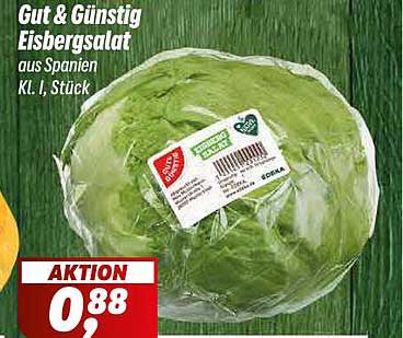 Gut & Günstig Eisbergsalat aus Spanien Kl. I, Stück