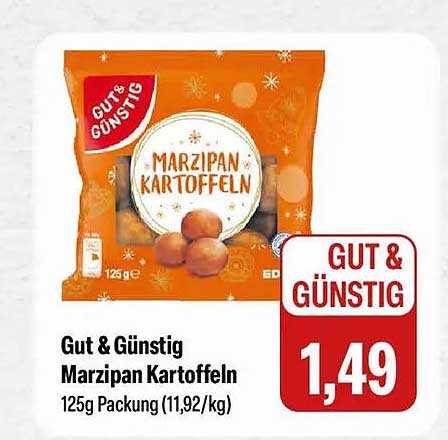 Gut & Günstig Marzipan Kartoffeln 125g Packung