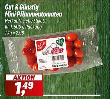 Gut & Günstig Mini Pflaumentomaten 500 g