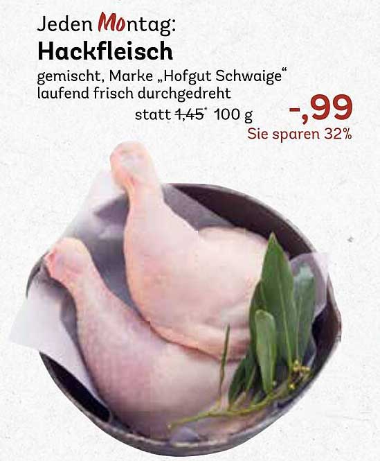 Hackfleisch gemischt, Marke "Hofgut Schwaige"