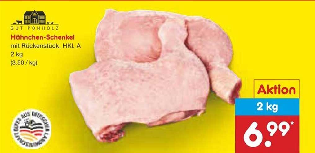 Hähnchen-Schhenkel mit Rückenstück, HKI. A 2 kg