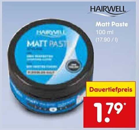 HAIRWELL Matt Paste 100 ml