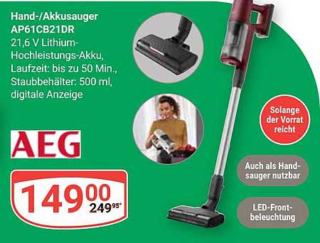 Hand-/Akkusauger AEG AP61CB21DR