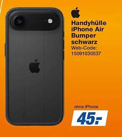 Handyhülle iPhone Air Bumper schwarz