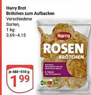 Harry Brot Brötchen zum Aufbacken - verschiedene Sorten