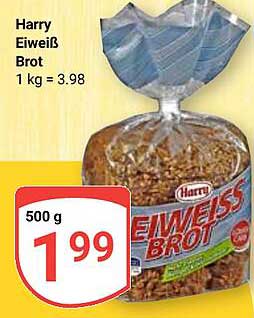 Harry Eiweiß Brot 500 g / 1 kg = 3,98 €