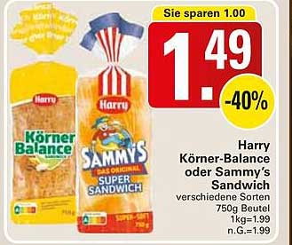 Harry Körner-Balance oder Sammy's Sandwich 750g