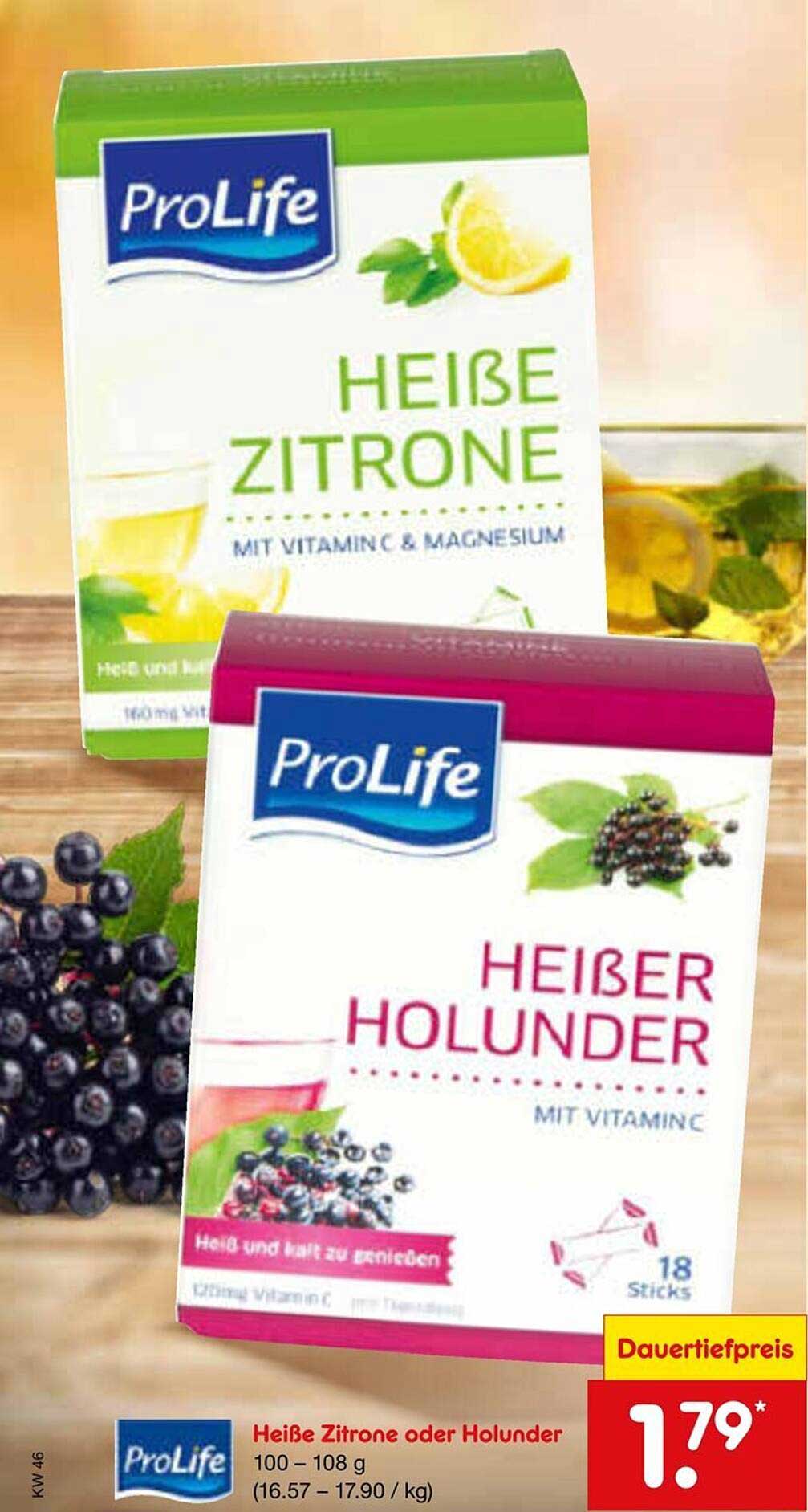 Heiße Zitrone oder Holunder 100 – 108 g