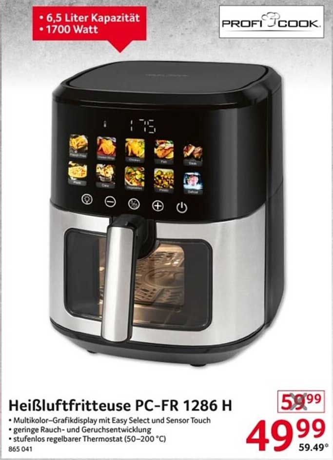 Heißluftfritteuse PC-FR 1286 H