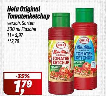 Hela Original Tomatenketchup 300 ml Flasche für nur 1,79 €