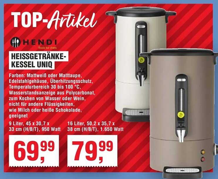 HENDI Heißgetränke-Kessel UNIQ