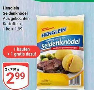 Henglein Seidenknödel, 2 x 750 g zum Aktionspreis