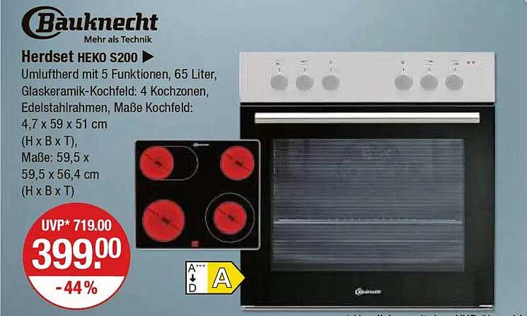 Herdset HEKO S200 von Bauknecht - Jetzt zuschlagen!
