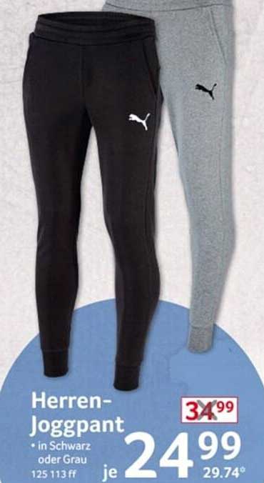 Herren-Joggpant in Schwarz oder Grau