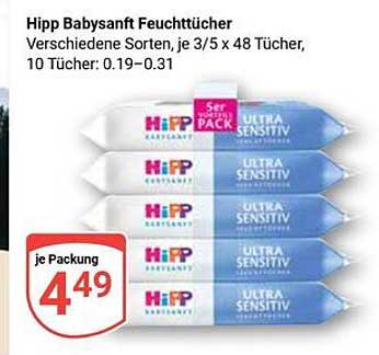 Hipp Babysanft Feuchttücher