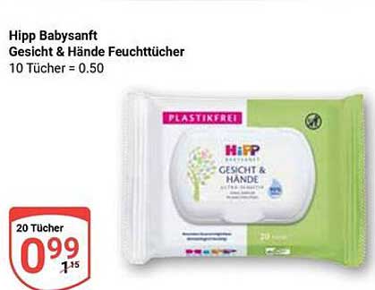 Hipp Babysanft Gesicht & Hände Feuchttücher