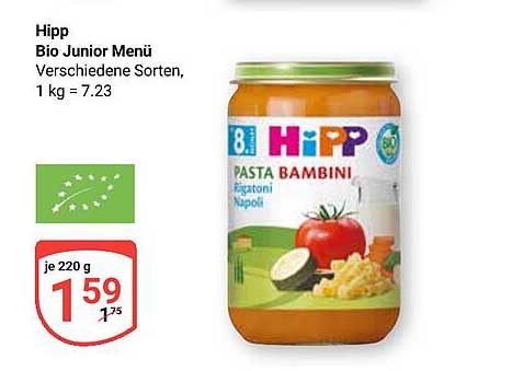 Hipp Bio Junior Menü - Verschiedene Sorten, 220 g