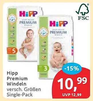 Hipp Premium Windeln versch. Größen Single-Pack