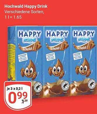 Hochwald Happy Drink - Verschiedene Sorten