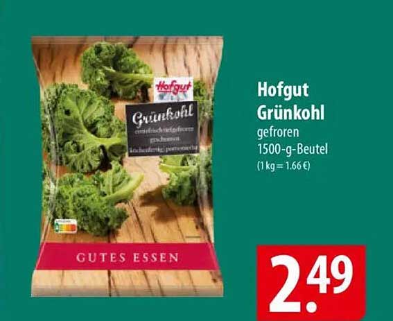Hofgut Grünkohl gefroren 1500-g-Beutel