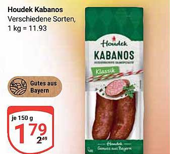 Houdek Kabanos - Verschiedene Sorten, 1 kg für 11,93 €
