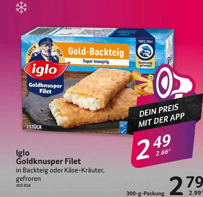 Iglo Goldknusper Filet in Backteig oder Käse-Kräuter, gefroren