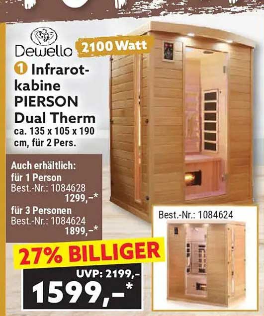 Infrarotkabine PIERSON Dual Therm