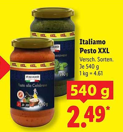 Italiamo Pesto XXL - Verschiedene Sorten