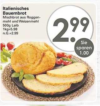 Italienisches Bauernbrot