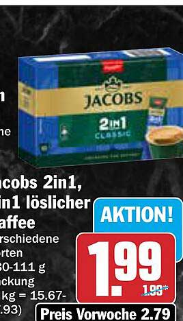 Jacobs 2in1 Classic löslicher Kaffee