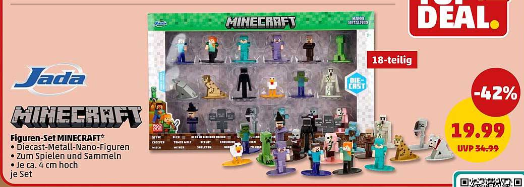 Jada Minecraft Figuren-Set – 18-teilig