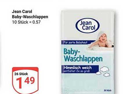 Jean Carol Baby-Waschlappen