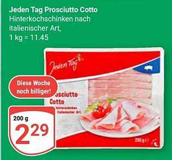 Jeden Tag Prosciutto Cotto – Hinterkochschinken nach italienischer Art