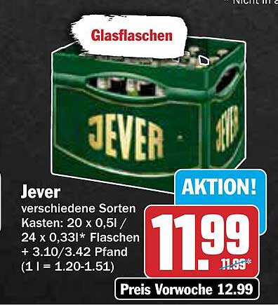 Jever Glasflaschen Kasten – Aktion!