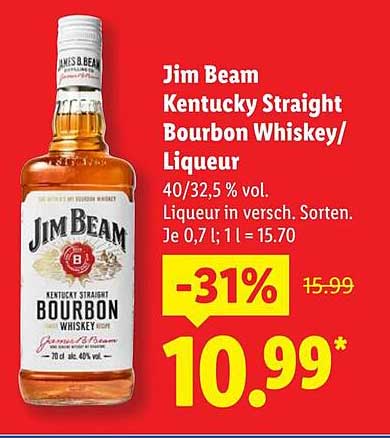 Jim Beam Kentucky Straight Bourbon Whiskey/Liqueur