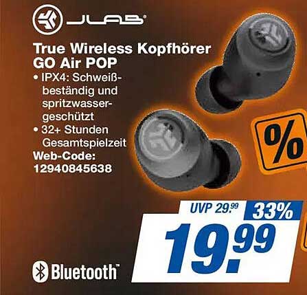 JLAB True Wireless Kopfhörer GO Air POP