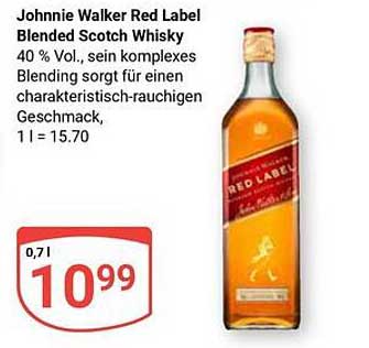 Johnnie Walker Red Label Blended Scotch Whisky