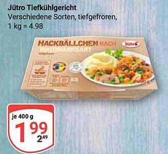 Jütro Tiefkühlgericht Hackbällchen nach Weinart