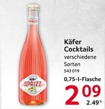 Käfer Cocktails verschiedene Sorten 0,75-l-Flasche