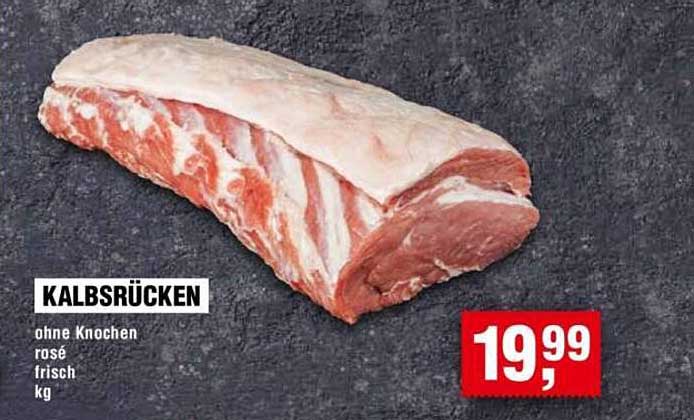 Kalbsrücken ohne Knochen, frisch