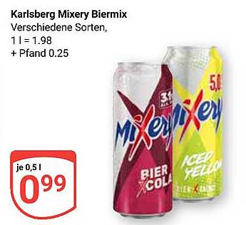 Karlsberg Mixery Biermix - Verschiedene Sorten