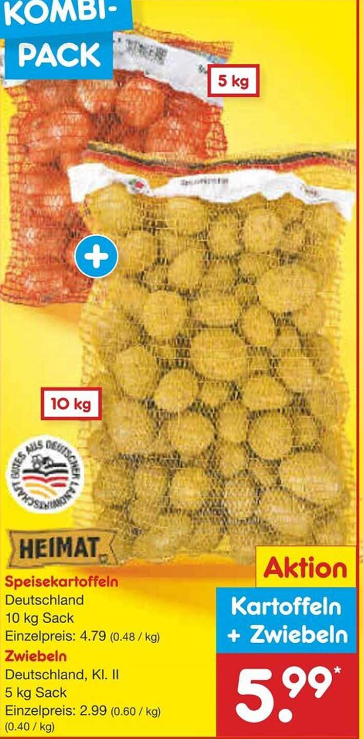 Kartoffeln + Zwiebeln - Kombi-Pack (10 kg)
