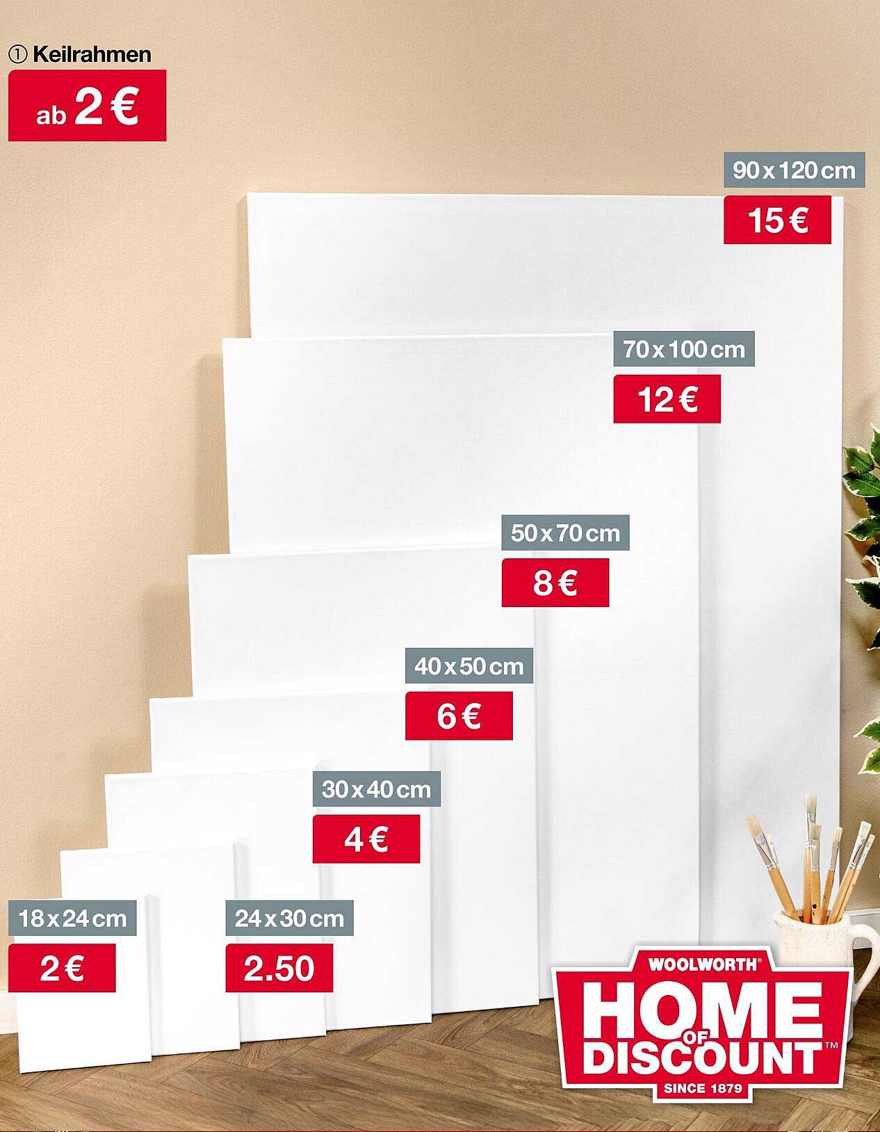 Keilrahmen ab 2 € – Ideal für kreative Projekte