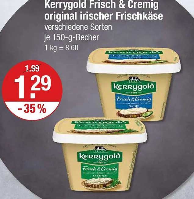Kerrygold Frisch & Cremig original irischer Frischkäse 150-g-Becher