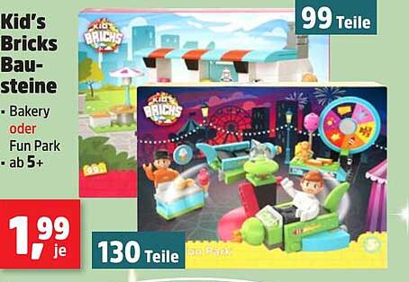 Kid's Bricks Bau-Steine – Bakery oder Fun Park für kreative Abenteuer!